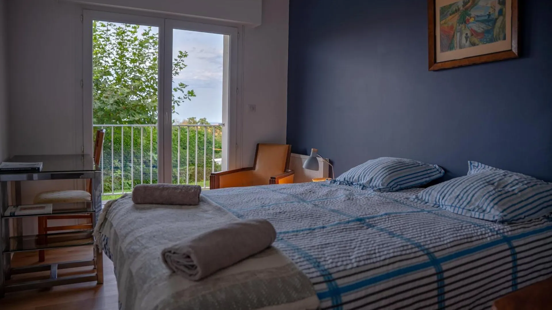 Apartment Appartement Cosy, Vue Mer, Terrasse Et Parking Situe A Beaurivage Biarritz